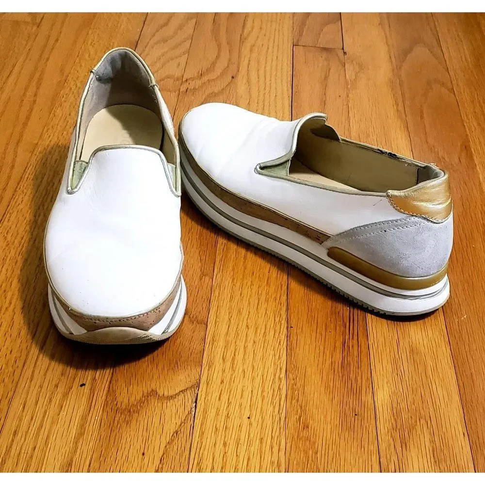 Hogan Gold Trim Sneakers - Picture 3 of 14